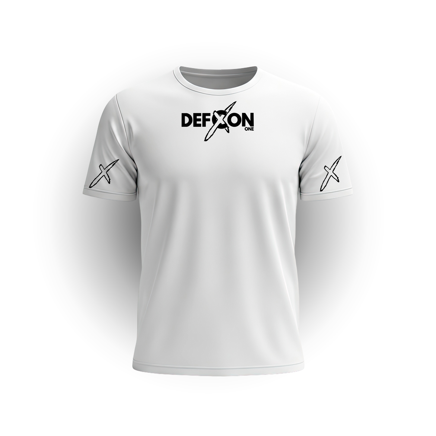 TEE DEFCON1 WHITE Black on Black