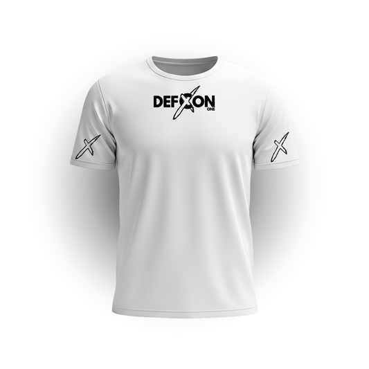 TEE DEFCON1 WHITE Black on Black